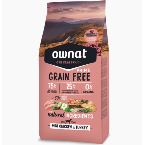 Ownat Grain Free Prime Mini Adult Chicken & Turkey