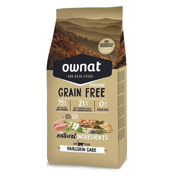 Ownat Grain Free Prime Hair &amp; Skin (Cat)