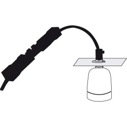 Thermo Socket PRO - lamp holder with hinge