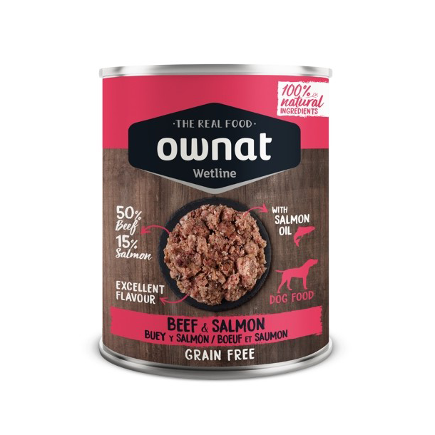 OWNAT WETLINE Beef &amp; Salmon 400g