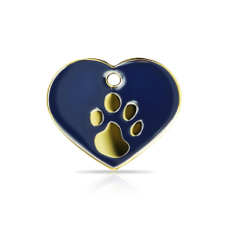 Hjerte Elegance bl/gull