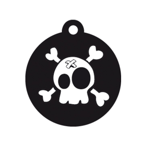 Sirkel Cartoon Style Skull & Crossbens