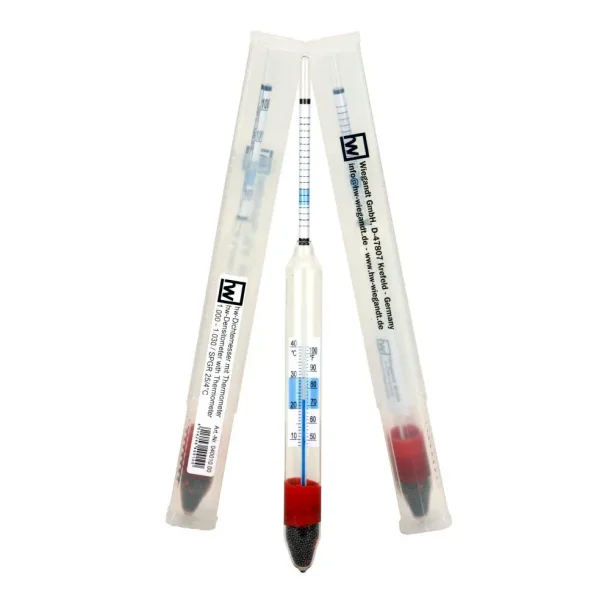 hw Hydrometer w/thermometer