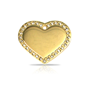 Glamour hjerte gull