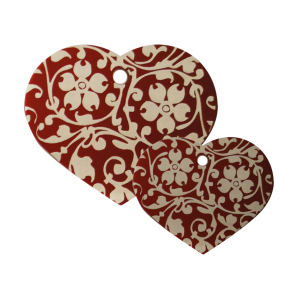 Hjerte R�d Ornate Flower