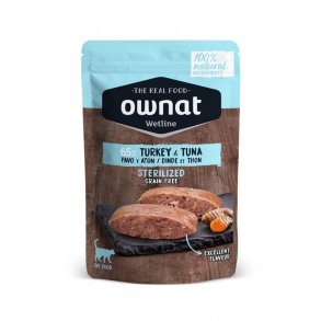 OWNAT WETLINE STERILIZED Turkey & Tuna 85g