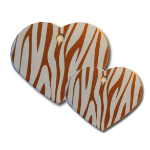 Hjerte Oransje Zebra Stripes