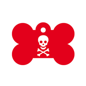 Bein R�d Pirate Style Skull & Crossbens